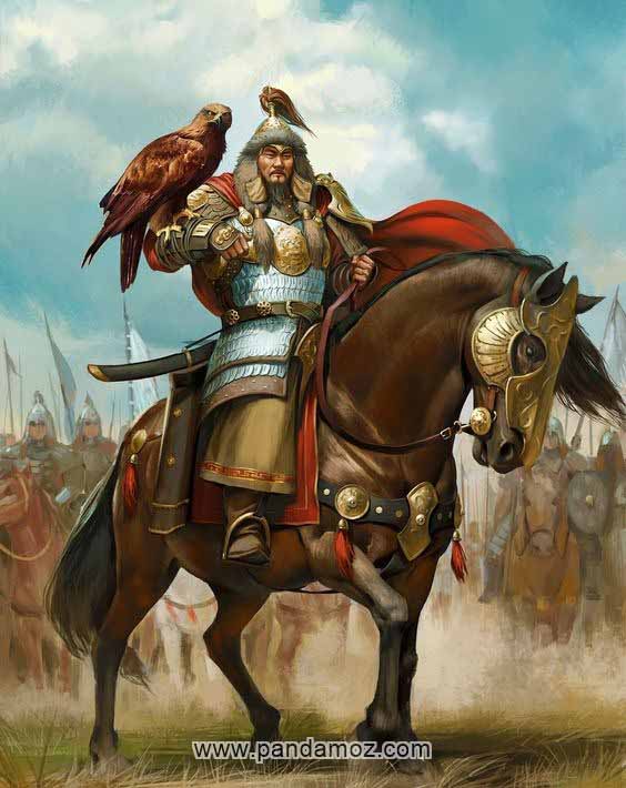 داستان چنگیزخان مغول و شاهین پرنده