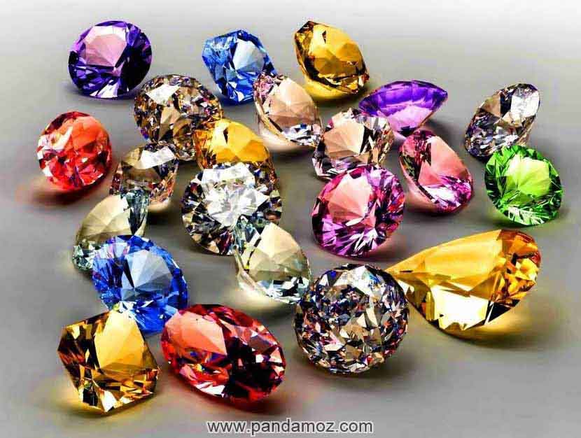 عکس جواهرات بسیار گرانبها و سنگ های قیمتی اصل در رنگها و تنوع های مختلف