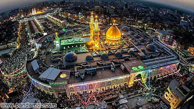 عکس بین الحرمین در کربلا و عکس بارگاه امام حسین(ع) و حضرت ابوالفضل(ع) و جمعیت زیاد مردم زائر