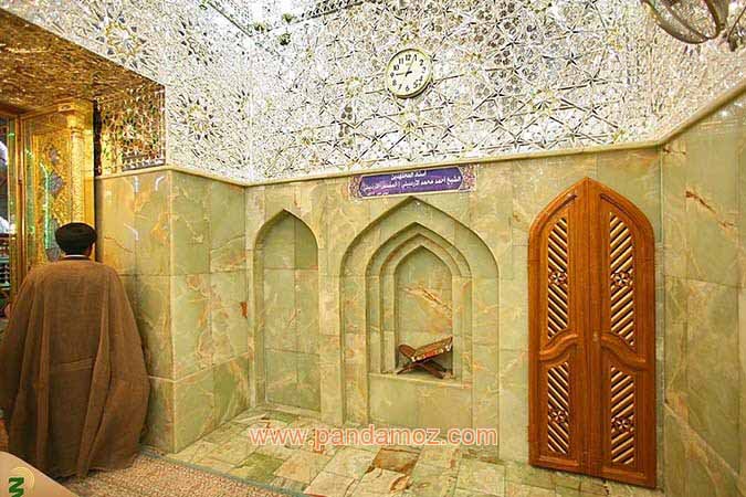 عکس آرامگاه مقدس اردبیلی در نجف اشراف. تصویر مقبره که در داخل مجموعه حرم امام علی(ع) است