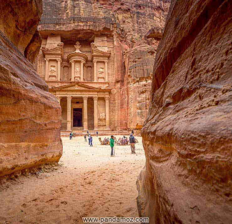 معبد باستانی پترا در اردن یکی از عجایب هفتگانه جدید جهان